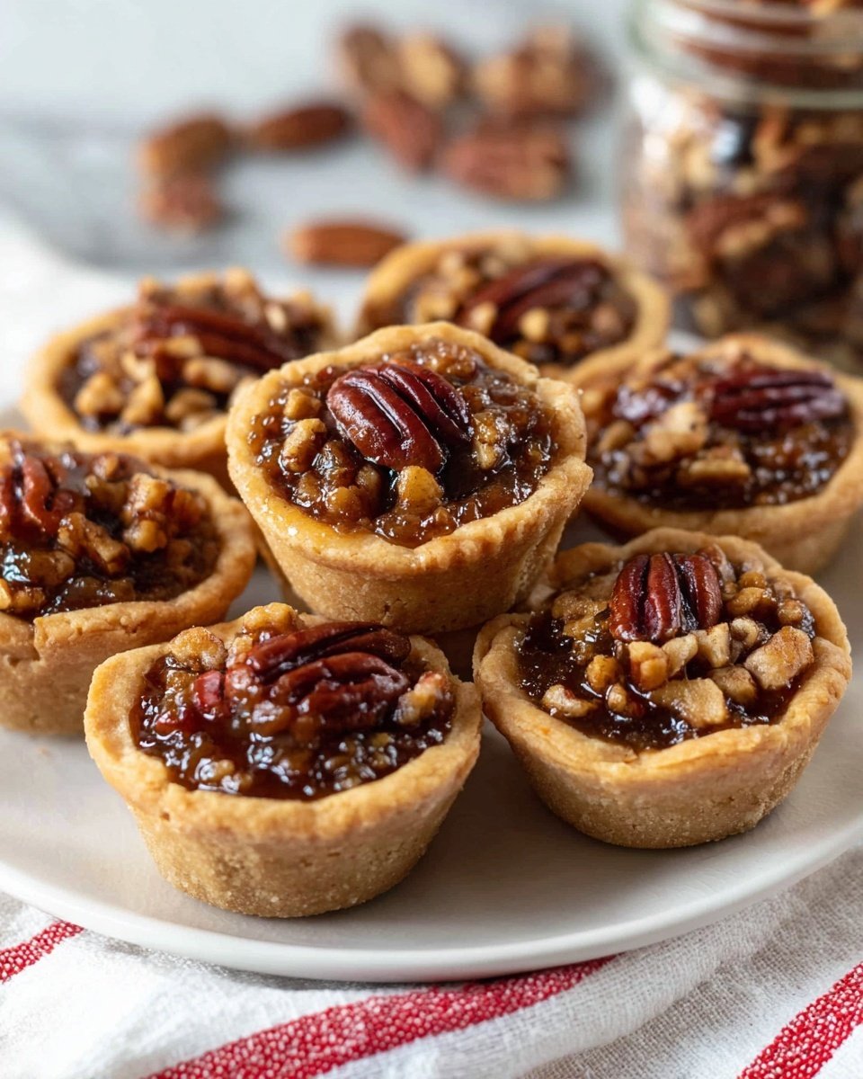 Pecan Pie Bites Recipe – hero/process