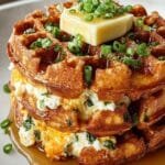 Cheddar Jalapeño Cornbread Waffles Recipe
