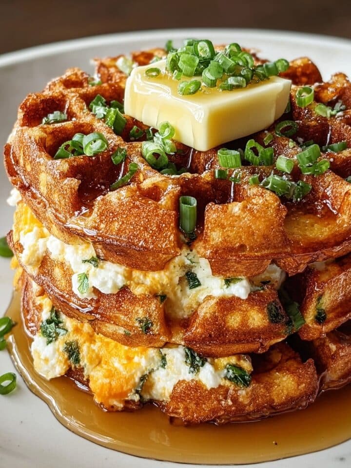 Cheddar Jalapeño Cornbread Waffles Recipe