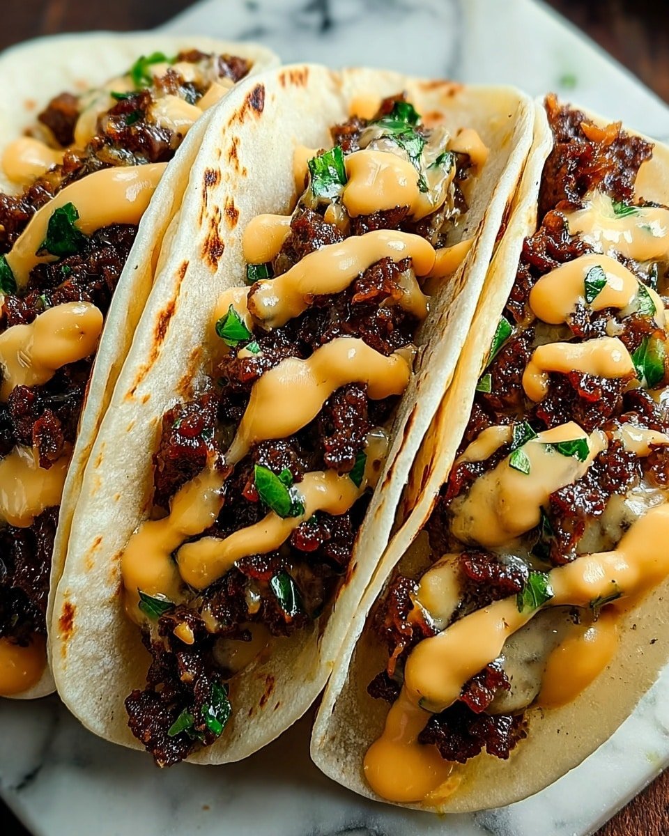Garlic Butter Honey BBQ Beef Tacos Recipe — image 3
