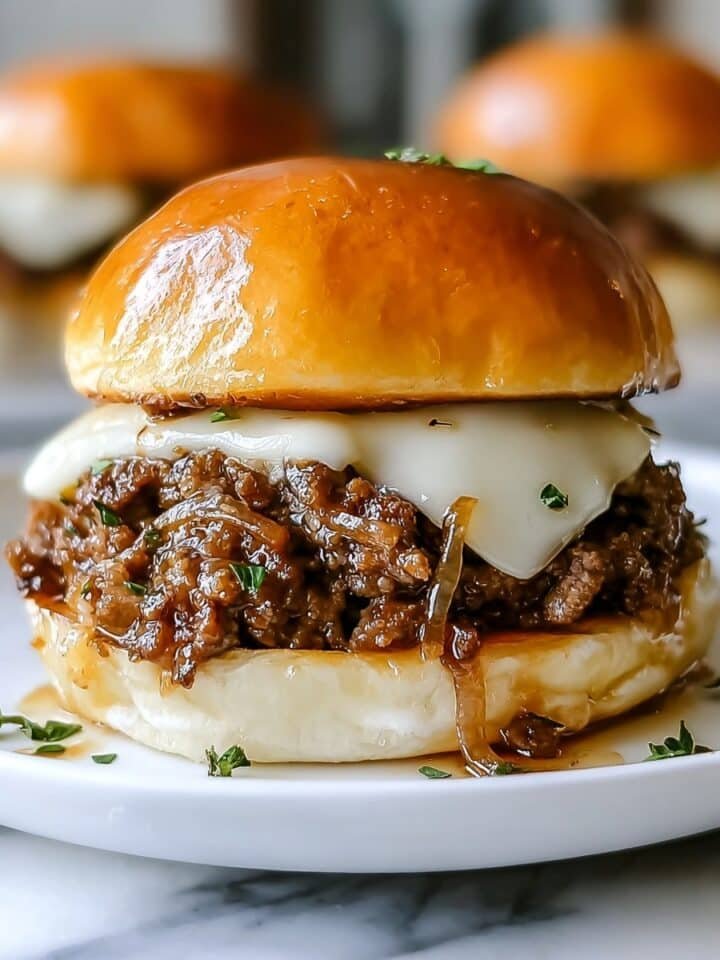 French Onion Beef Sloppy Joes Recipe
